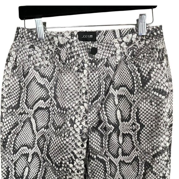 Joe's Jeans Scaled Python Size 29 Cigarette Leg Pants Brown White‎ Stretch - Picture 2 of 7
